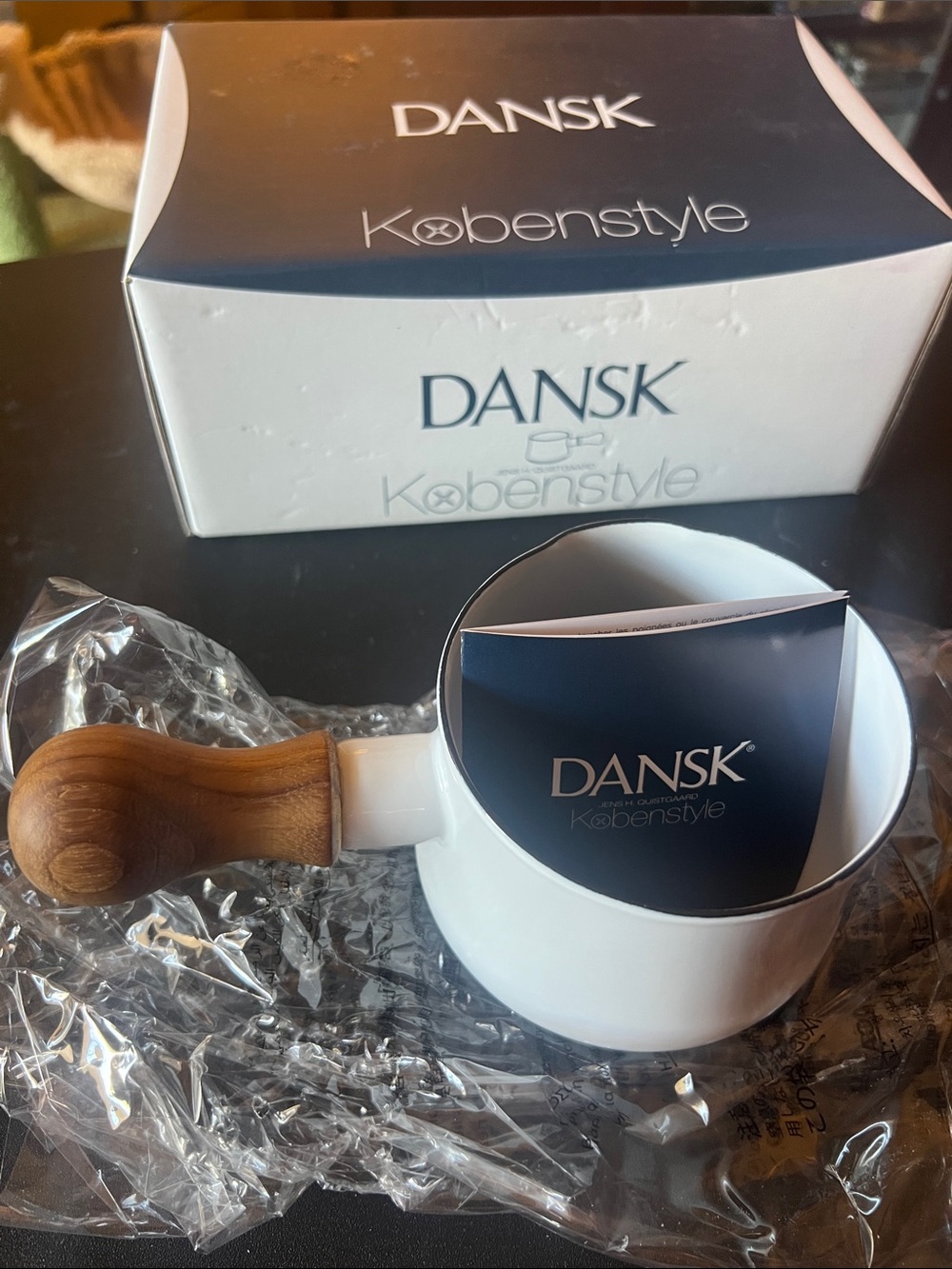 New!! DANSK Kobenstyle WHITE Butter Warmer Enamel-coated steel